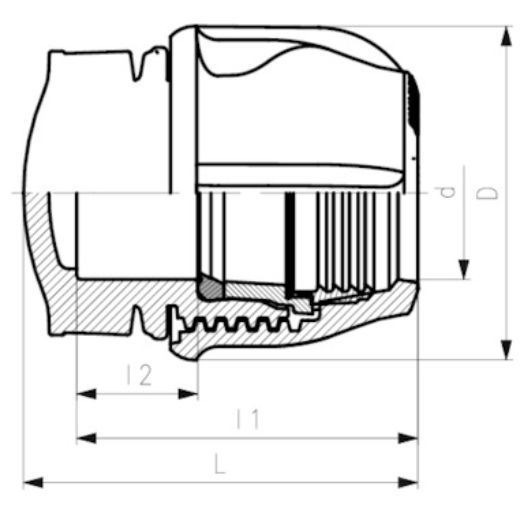 Picture of END CAP METRIC ALPRENE 25MM