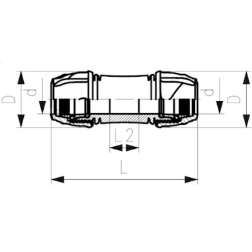 Picture of JOINER REPAIR METRIC ALPRENE 25MM