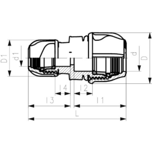 Picture of JOINER REDUCING METRIC ALPRENE 63MM X 32MM