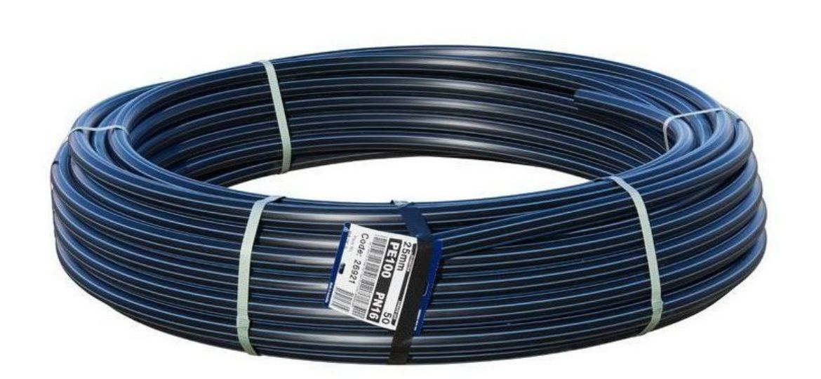 Picture of POLY PIPE METRIC BLUE STRIPE PN12.5 20MM