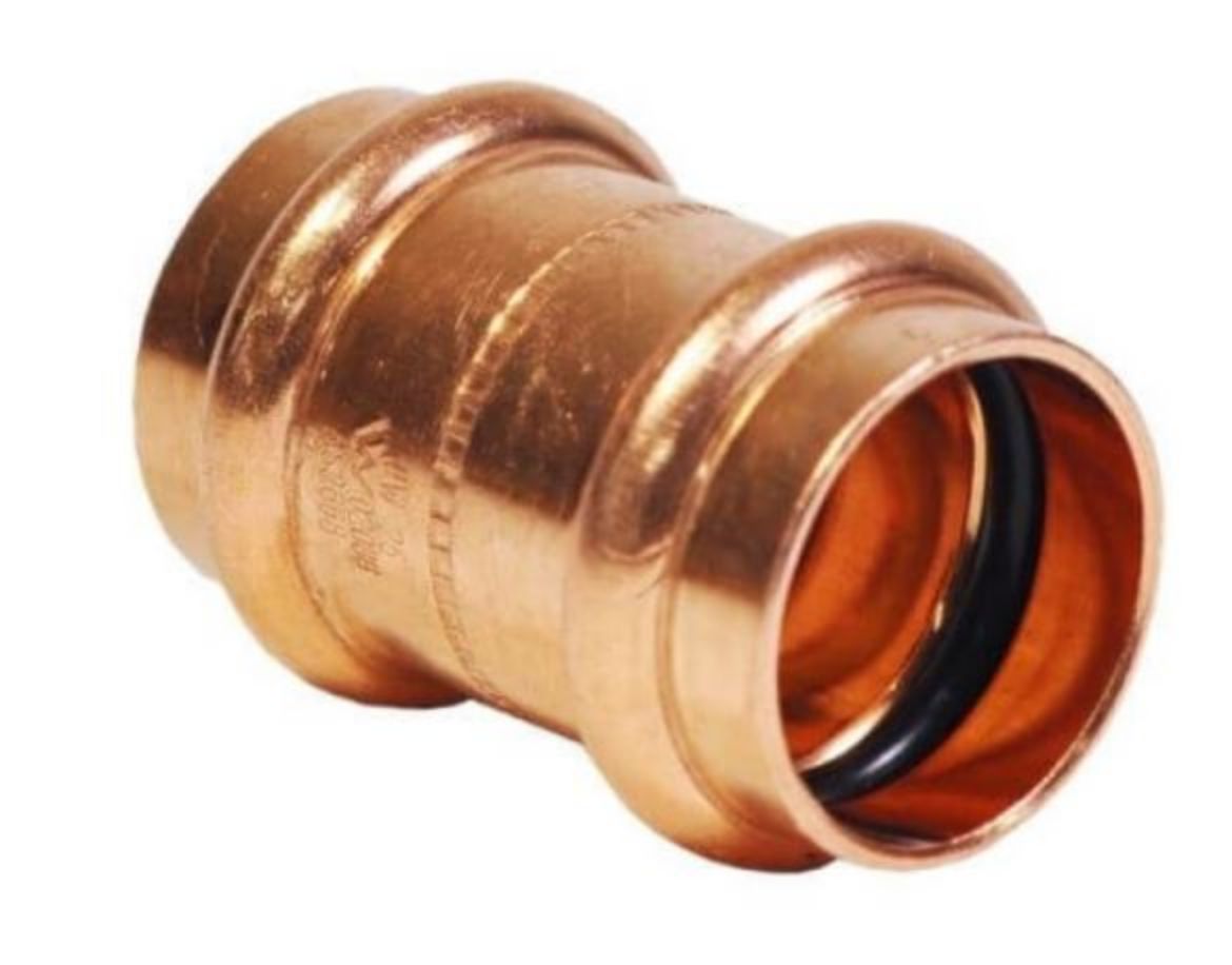 Picture of COPPER PRESS CONNECTOR PLAIN 25MM