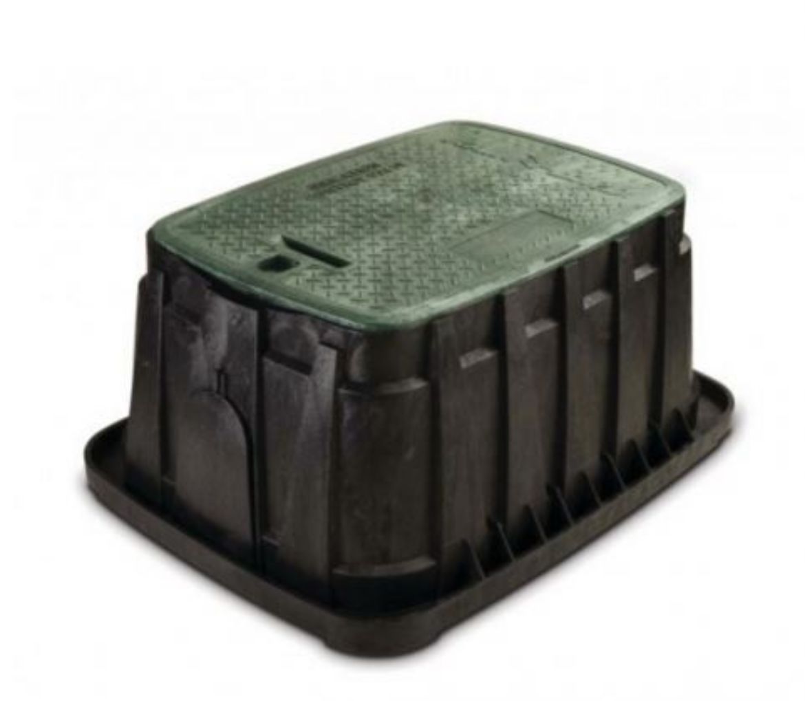 Picture of VALVE BOX RAIN BIRD VB SERIES JUMBO GREEN 668MM X 503MM X 307MM DEEP