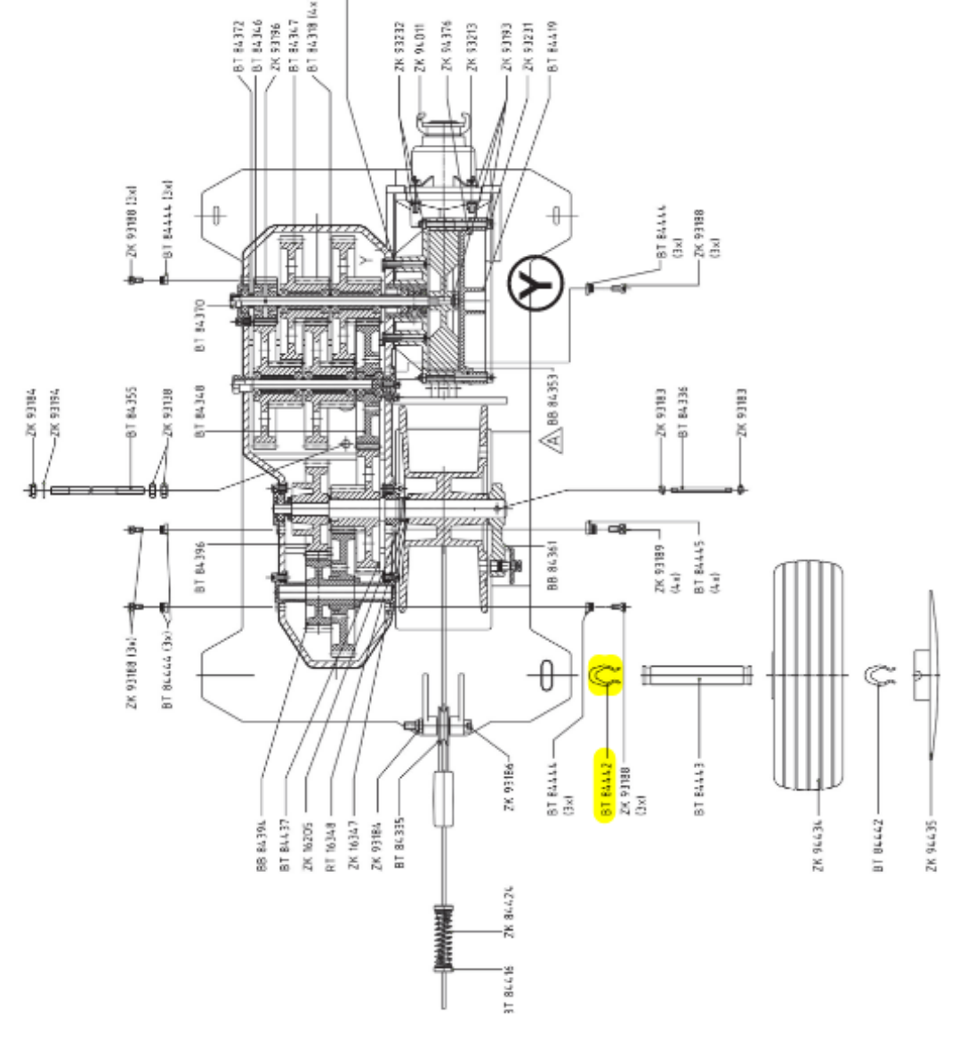 Picture of RETAINING RING TORO T/S ROLLCART V3