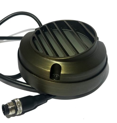 Picture of AQUALUX PHOENIX SLOTTED STEP LIGHT AGED BRONZE 12/24V LED X06 AWL02