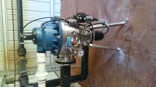 Picture of FILTER FILTAWORX FULLY AUTOMATIC SELF CLEANING SCREEN 150 MICRON 80MM BSP 90D ANGLE INLET/OUTLET HYDRAULIC CONTROL HYDRAULIC DRIVE