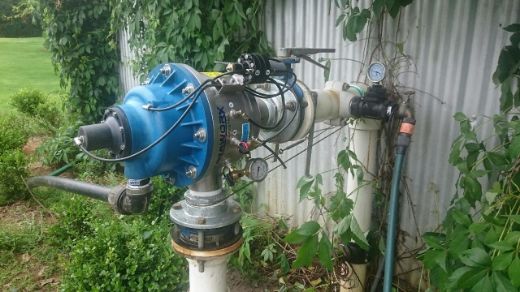 Picture of FILTER FILTAWORX FULLY AUTOMATIC SELF CLEANING SCREEN 100 MICRON 80MM FLANGED 90D ANGLE INLET/OUTLET HYDRAULIC CONTROL HYDRAULIC DRIVE C/W PRESSURE SUSTAINING VALVE