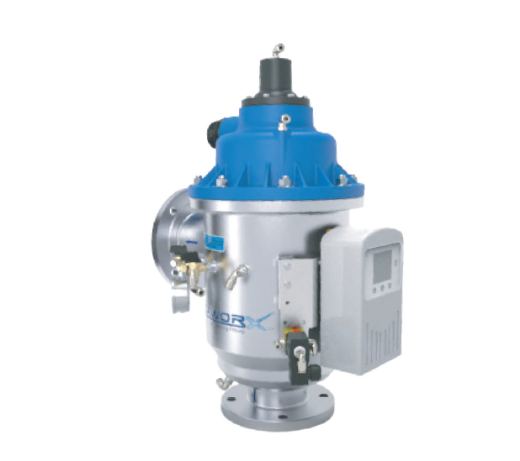 Picture of FILTER FILTAWORX FULLY AUTOMATIC SELF CLEANING SCREEN 100 MICRON 80MM BSP 90D ANGLE INLET/OUTLET ELECTRIC CONTROL HYDRAULIC DRIVE C/W PRESSURE SUSTAINING VALVE